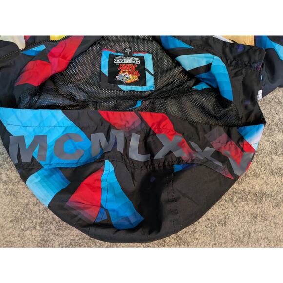 Members Only Tom & Jerry Limited Edition Print Windbreaker Rain Jacket - Large - Picture 3 of 16